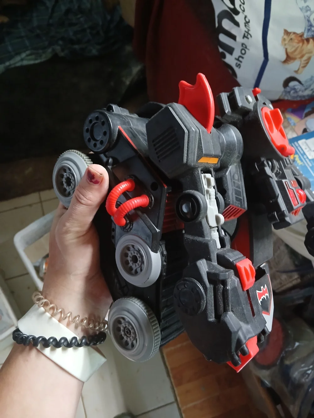Fisher-Price Imaginext DC Super Friends RC Transforming Batbot works has remote